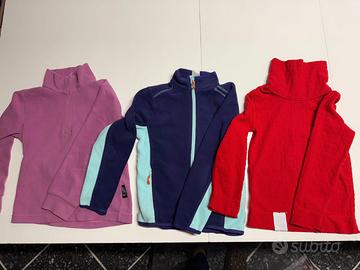 maglie da neve in pile bambino/a