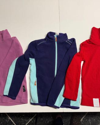maglie da neve in pile bambino/a