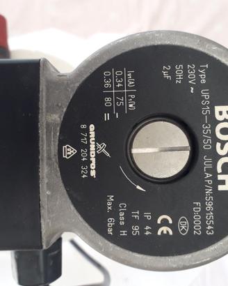 Junker Bosch pompa circolazione acqua