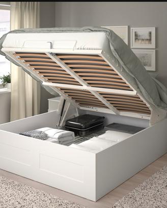 Letto contenitore  matrimoniale BRIMNES IKEA