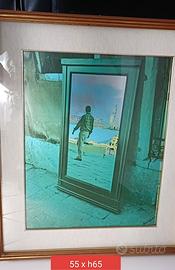 Quadro Litografia con cornice in legno 