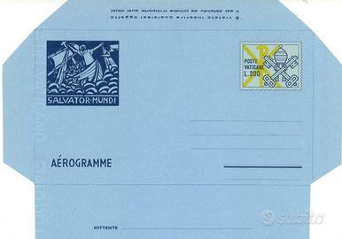 50 AEROGRAMMI VATICANO 1978 SALVATOR MUNDI MNH