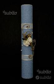 Tubo portapergamena celeste