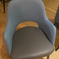 sedie, poltroncine pelle nuove