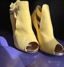 Scarpe con tacco in camoscio