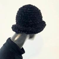 Cappello invernale velluto nero boucle tg.S/M