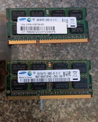 RAM Notebook DDR3 6GB 1333MHz 4GB+2GB Samsung