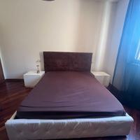 Letto contenitore + 2 comodini + cassettiera