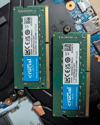 Crucial 16gbx2 ddr4 soddim