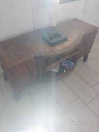 panche e porta TV Wester in legno 