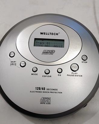 Lettore CD portatile Welltech 40747 TCDPMP79  MP3 