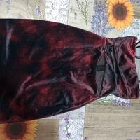 Abito Bershka Velluto Bordeaux – Taglia XS Donna