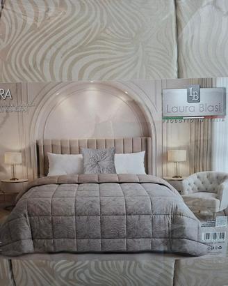 Trapunta in velluto Jacquard con 1 cuscino