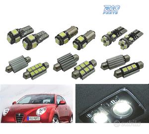 KIT 9 LAMPADE LED INTERNE PER ALFA ROMEO MITO 08-1