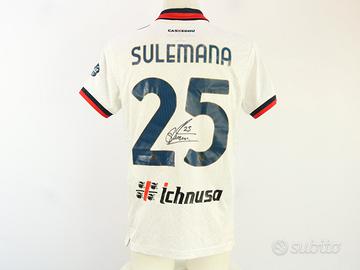 Maglia Cagliari Sulemana indossata e autografata