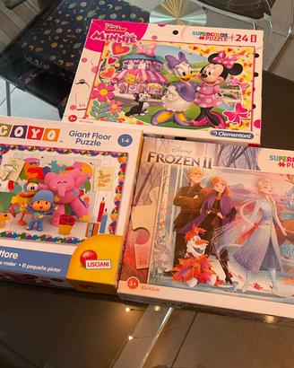 3 Puzzle per bambine 2-4 anni