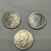 Lotto 4 monete 1939/40 di cui una amagnetica