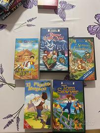 5 VHS cartoni animati vintage anni ’90