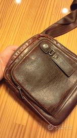 Borsello Borsa tracolla Piquadro in pelle marrone