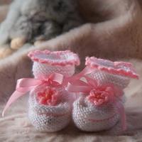 scarpine di lana fatte a mano 