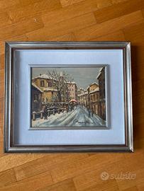 Quadro olio su tavola di Maggioni Ferma