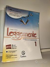 libro antologia scuola media "Leggermente"