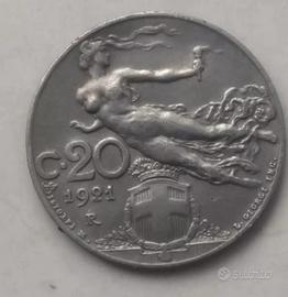 Moneta da 20 Centesimi 1921/Collezione