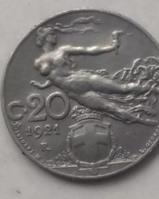 Moneta da 20 Centesimi 1921/Collezione