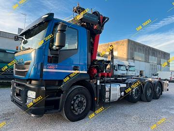 Iveco Stralis 260SY48 scarrabile gru MEC 8x2