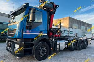 Iveco Stralis 260SY48 scarrabile gru MEC 8x2
