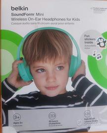 Cuffie Belkin per bambini color menta