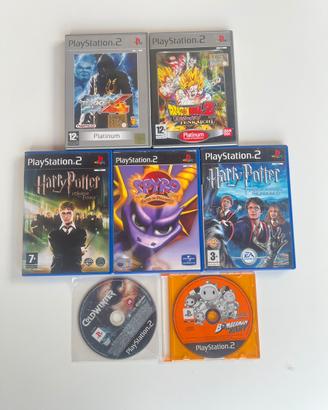 Lotto 7 giochi ps2 Spyro dragon ball harry potter