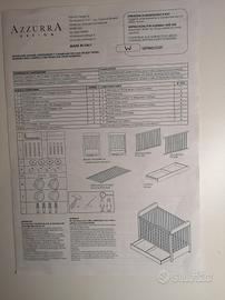 Lettino a sponde Azzurra design