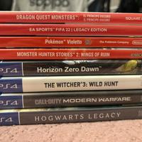 Giochi ps4 e nintendo switch
