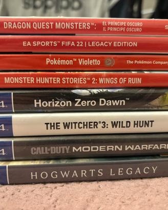 Giochi ps4 e nintendo switch