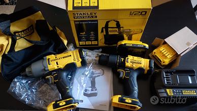 Stanley Fatmax V20 avv. impulsi  + trapano + 2 bat