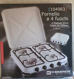 Piano cottura a gas 4 fuochi Kemper