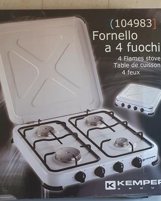Piano cottura a gas 4 fuochi Kemper