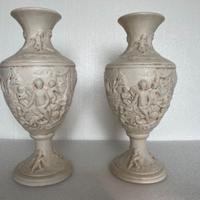 COPPIA DI VASI STILE ROMANO-MONTELUPO FIORENTINO