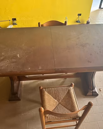 Tavolo Rustico in Legno Massello Allungabile