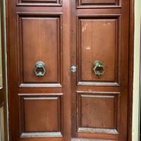 Portone in legno massello douglas due ante