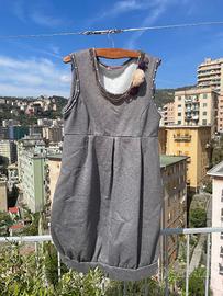 Vestito in felpa marca Fornarina colore grigio