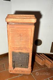Stufa terracotta a legna