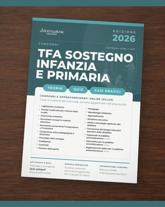 Manuale Concorso TFA Sostegno Primaria Core