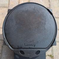 Piastra In Ghisa Smaltata Tonda Lunaway