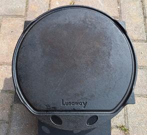 Piastra In Ghisa Smaltata Tonda Lunaway