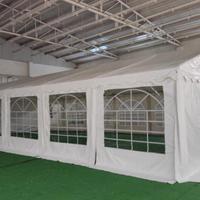 COPERTURA GAZEBO 12x6m PVC CON LATERALI E INGRESSI