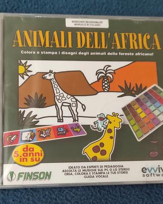 CD-ROM Animali dell'Africa Finson