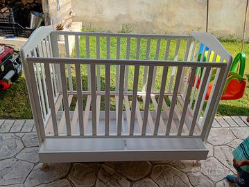 culla in legno con cassetto