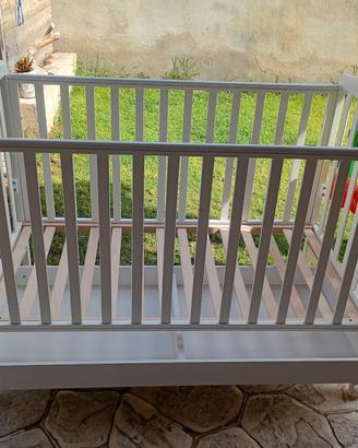 culla in legno con cassetto
